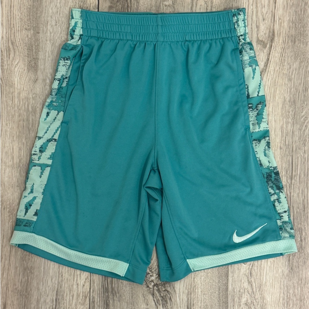 Nike Aqua Kids Shorts with Patterned Sides